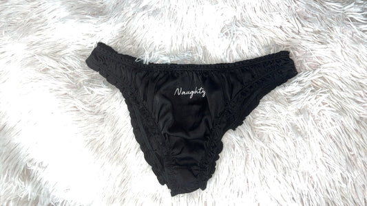 black "naughty panties"